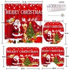 Christmas Bathroom Sets  Shower Curtain Sets 4 Pcs  Xmas Bathroom Decor  Merr   