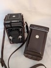 Yashica-mat Em Tlr Camera Medium Format Leather Case Strap Japan 120 Film 