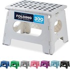 Folding Lightweight Step Stool For Adults   Kids     Safe   Space-saving 9 Inch