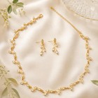 12tcw Marquise Cut Lab Created Diamond Women s Jewelry Set 14k Yellow Gold Over