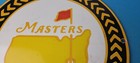 Vintage Masters Golf Sign - Golfing Sales Clubs Dealer Porcelain Gas Pump Sign