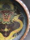 Exceptional Chinese Antique Cloisonne Dragon Brush Washer With Qing Dynasty   