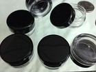 Small Lip Balm Cosmetic Jars Empty Beauty Sample Container 3 Gram Black  25 5030