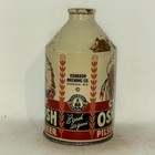 Chief Oshkosh Crowntainer Novelty   Replica Cone Top Beer Can  Plastic Label