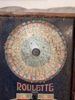 Antique 1930s Gotham Pressed Steel Roulette Table Gambling Game Needs Work