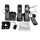Panasonic Kx-tgd864 Bluetooth Cordless Phone System 4 Handsets Answering Machine