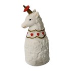 Enesco Vintage Ceramic Unicorn Thimble Valentines Design Whimsical Fairycore 