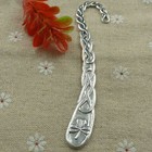 Free Ship 16 Pcs Tibetan Silver Flower Complect Bookmarks 113x24mm L-1097