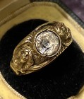 Gorgeous Antique Art Nouveau Gold Filled Ring C  1910