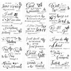 Rub On Transfers For Crafts Furnitures Stickers  6 Pcs Bible Verses  Butterfly