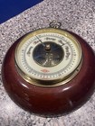 Vintage Atco Barometer Germany Weather Gauge Stormy Rain Fair Mcm Wood Brass