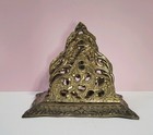 Vintage Art Nouveau Brass Letter Holder -victorian Style Ft  Ornate Scrollwork 