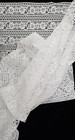 Vintage antique  White  Cotton  Lace Yardage  36 X 52 In 2 Pcs 