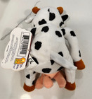 Bessie Got Milked Cow Meanies Beanie Baby Plush Graphic Milk Mustache Series 2