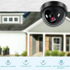 1-8pack Dummy Camera Fake Security Cctv Dome Camera With Flashing Red Led Light
