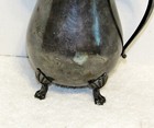Vintage Silver Plate Leonard Silverplate Footed Water Pitcher With Ice Lip 8 5   