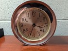 Seth Thomas Corsair-w Ship   s Bell Vintage Chrome Maritime Clock E537-000a 1005
