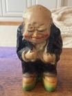 Vintage Winston Churchill Humorous Whimsical Chalkware Plaster Coin Bank Rare
