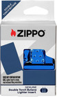 High Polish Blue Butane Lighter Insert - Double Torch