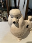 Standard Poodle Dog Figurine 1970 s White 7  Coopercraft England Glossy
