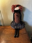 Woof   Poof 2010 Cloth Doll With Red Hair  Velvet Arms And A Fur Wrap