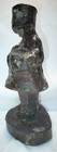 Antique Cast Iron Statue Of A Tibetan Girl Hands Folded In Prayer 11 