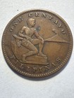 1919-s Philippine 1 Centavo Coin 