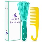 Detangling Hair Brush hair Detangler Brush And Wide Tooth Comb Set For Green