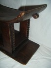 Vintage African Ghana Ashanti Wood Carved Tribal Stool Headrest