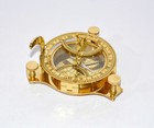Vintage Brass 4  Compass Maritime Marine Nautical Sundial Antique Compass Gift