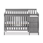 Baby Bed Toddler Bed  4-in-1 Mini Convertible Crib And Changer Crib For Babies
