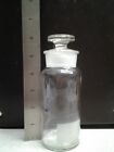 Vintage Glass Apothecary Bottle T c  Wheaton Ground Glass Stopper 6  Made In Usa