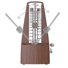 Mechanical Metronome Wood Grained Loud Sound high Precision no Batteries Need   