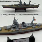 1 1000 Wwii French Battleship Dunkerque Model Alloy Diecast Military Collection