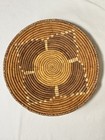 Round Woven Wicker Storage Basket  Brown   Beige Pattern 3    Tall 10 5    Diameter 