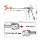 Airless Paint Spray Gun With 10 Inch Airless Extension Pole And A 5    Fast Ship