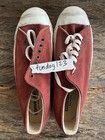 Vintage Suede Jack Purcell New Deadstock Red Burgundy Size 10 Converse Made Usa