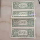 Lot Of 4  1 Federal Reserve Notes Banknotes One Dollar Bills Consecutive Serials