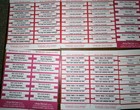 34 Jukebox Title Strip Sheets   Tags  10 Labels X 34 Sheets  Lot  3