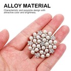 2pcs Round Diamante Party Shoe Clips Rhinestones Wedding Shone Buckles