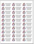 150 Christmas Santa Claus Hat Prismatic Mailing Return Address Labels Personaliz