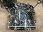 Vntg 1960   s Rogers Holiday Black Diamond Pearl Drum Set 20 13 16 Cleveland B b