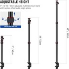 Neewer Tl283 Camera Desk Mount Ball Head C Clamp 17-40in Adjustable Red New