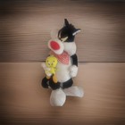 Rare Vintage 1994 Sylvester The Cat  Tweety Bird 30  Looney Tunes Plush Applause