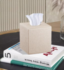 Leather Square Tissue Box Cover cut Tissues Cube Box Holder modern Facial Paper 
