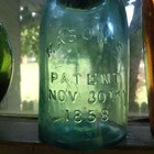 Early Beehive Midget Pint Mason s Patent 1858 Fruit Jar Dug In 1860s Privy Nice