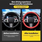 Auto Car Silicone Steering Wheel Cover Non-slip Grip Universal For 13 -16 5 inch