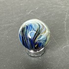 Contemporary Handmade Art Glass Marble  99  Swirling Chaos Mib  Boro Lamp Work