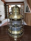 Vtg Anchor Marine Lantern By Perko 1960-77 Missing Chimney Clear Mint 