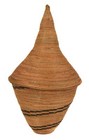 Tutsi Tight Weave Basket With Lid Rwanda